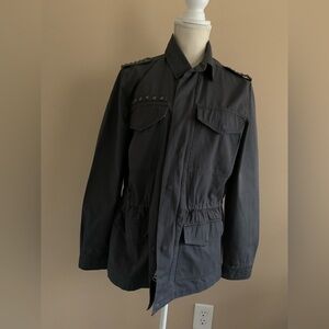 Mudd Dark Gray Military Field Jacket